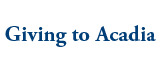Giving to Acadia