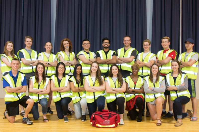 Members of the Acadia Medical CRT gather for a group photo