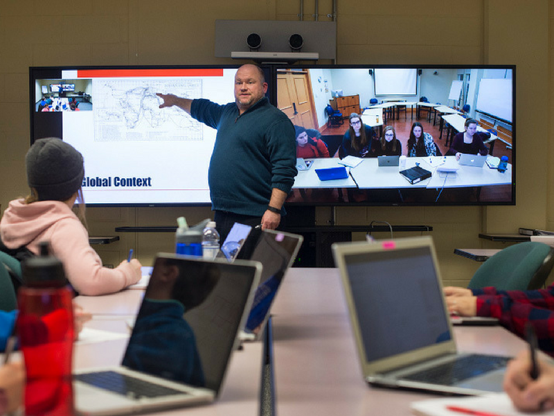 James Sedgwick teaches history to Acadia and StFX students