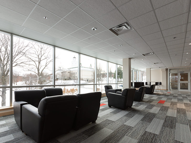 The McCain Commons in the new Huestis Innovation Pavilion
