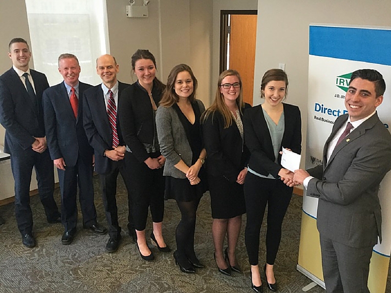 Acadia students in Case Competition