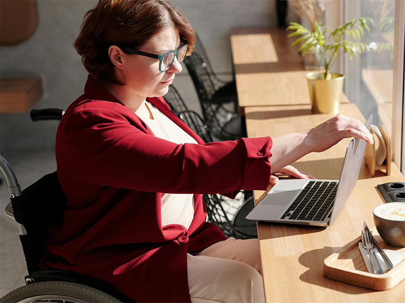 Person in wheelchair